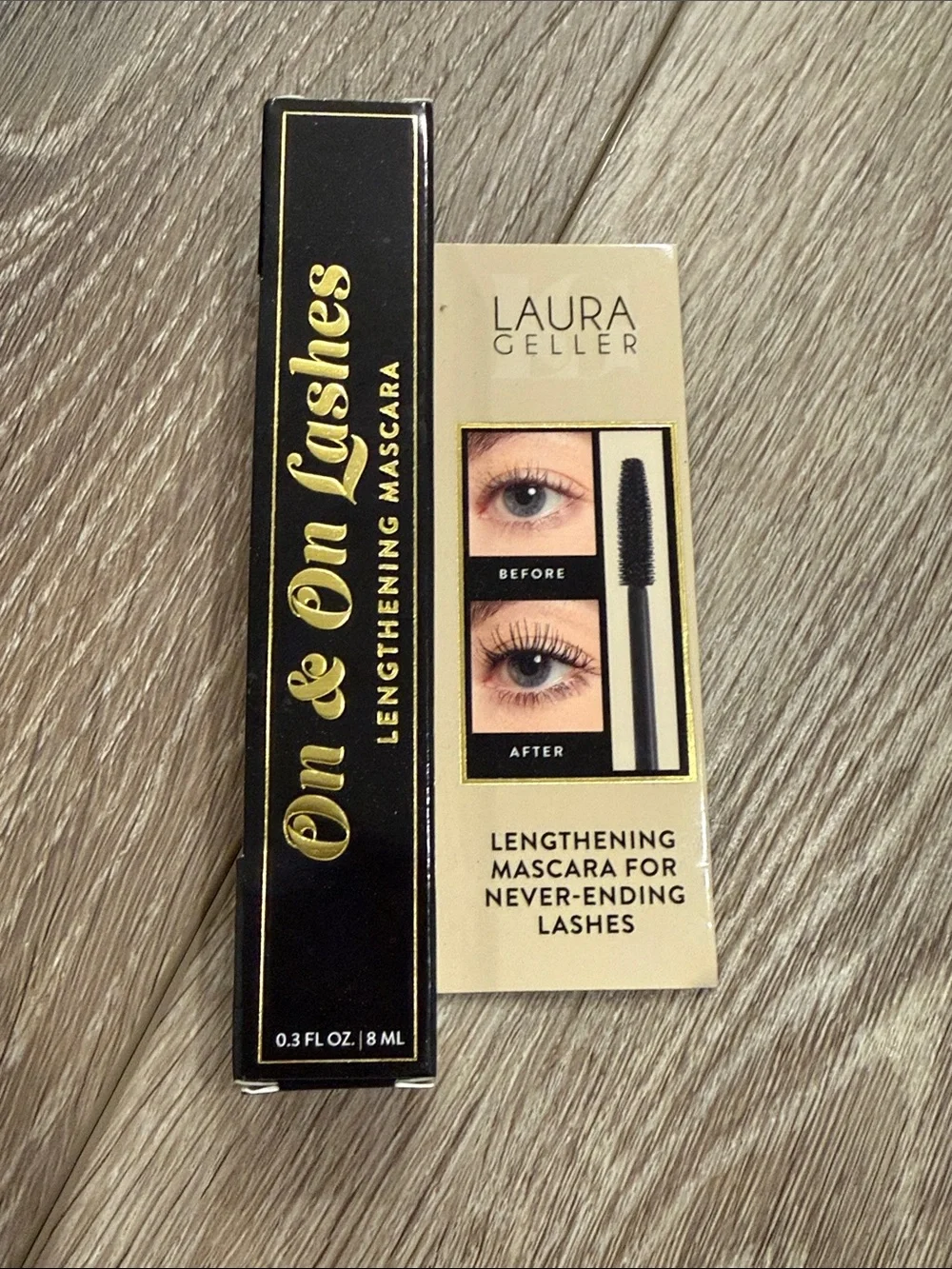 Laura Geller On & On Lashes Lengthening Mascara – Black with Gold Accents